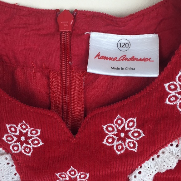 Hanna Andersson - Ruffle Trim Corduroy Dress - Picture 3 of 7